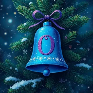 Christmas bell — litera O