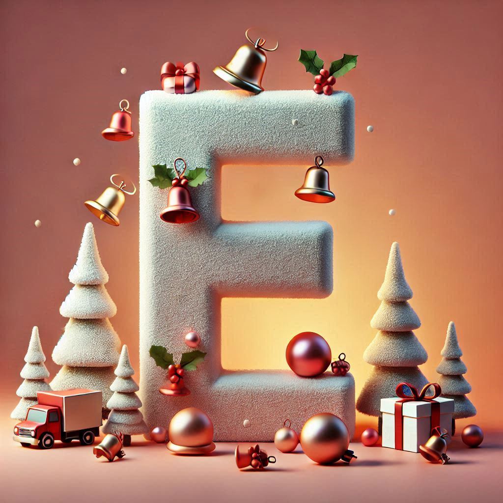 Christmas bells — litera E