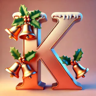 Christmas bells — litera K