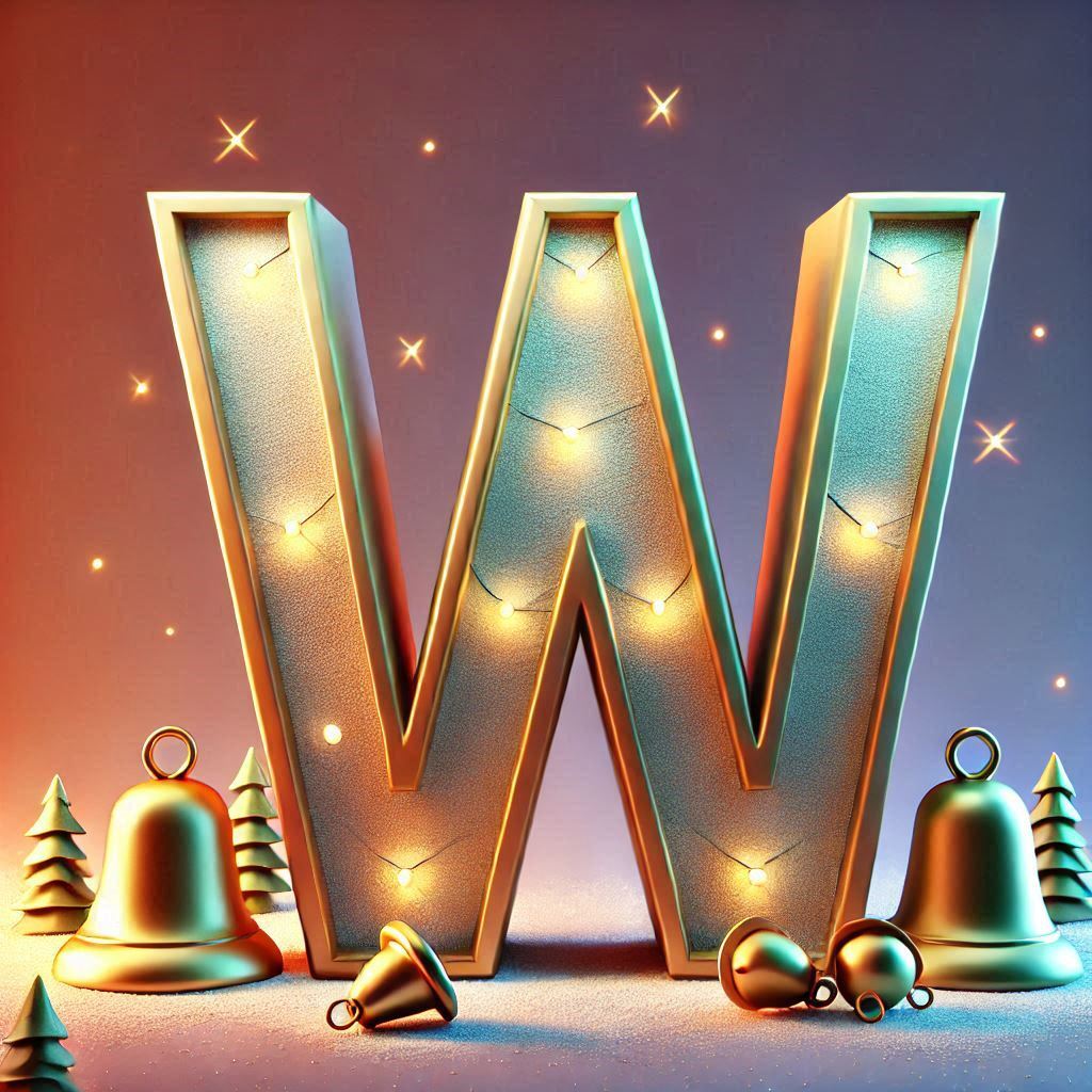 Christmas bells — litera W