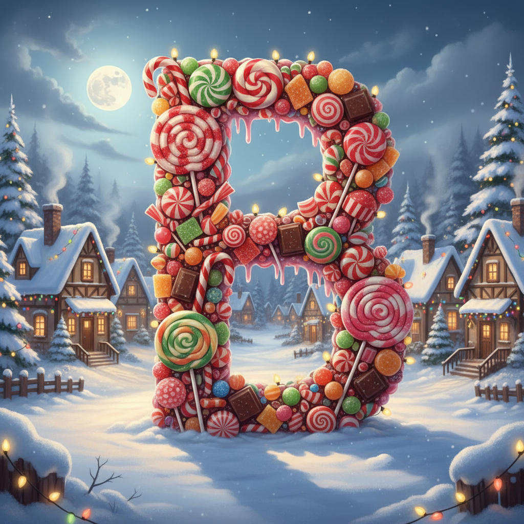 Christmas candies — litera B