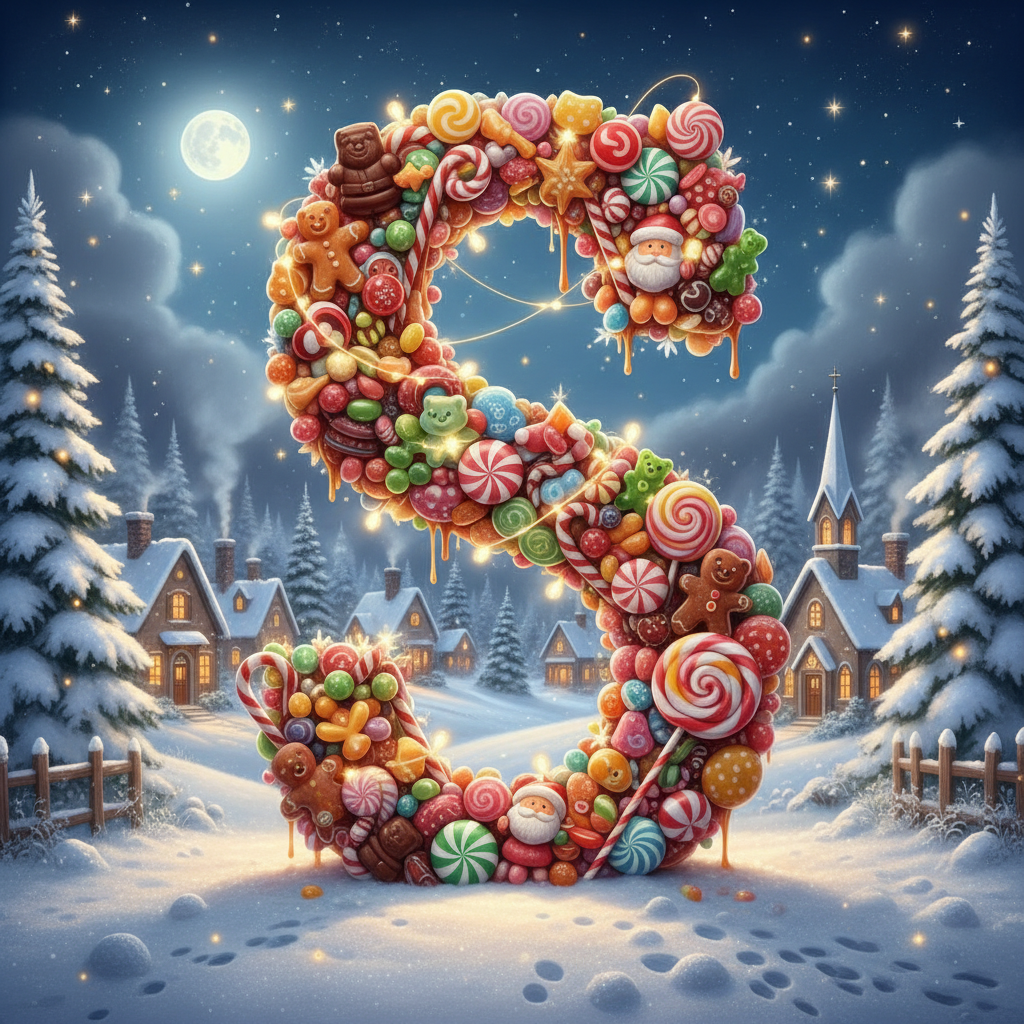 Christmas candies — litera S