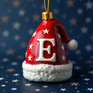 Christmas cap — litera E