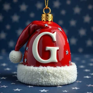 Christmas cap — litera G