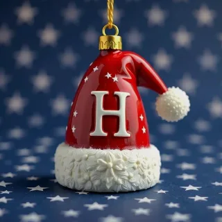 Christmas cap — litera H