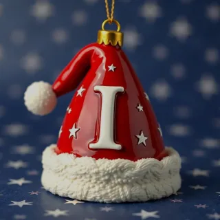 Christmas cap — litera I