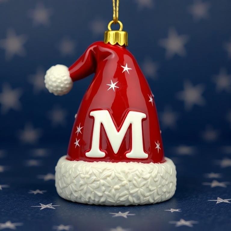Christmas cap — litera M