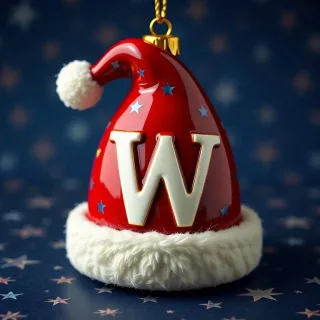 Christmas cap — litera W