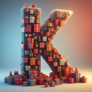 Christmas gifts 2 — litera K (wariant 2)