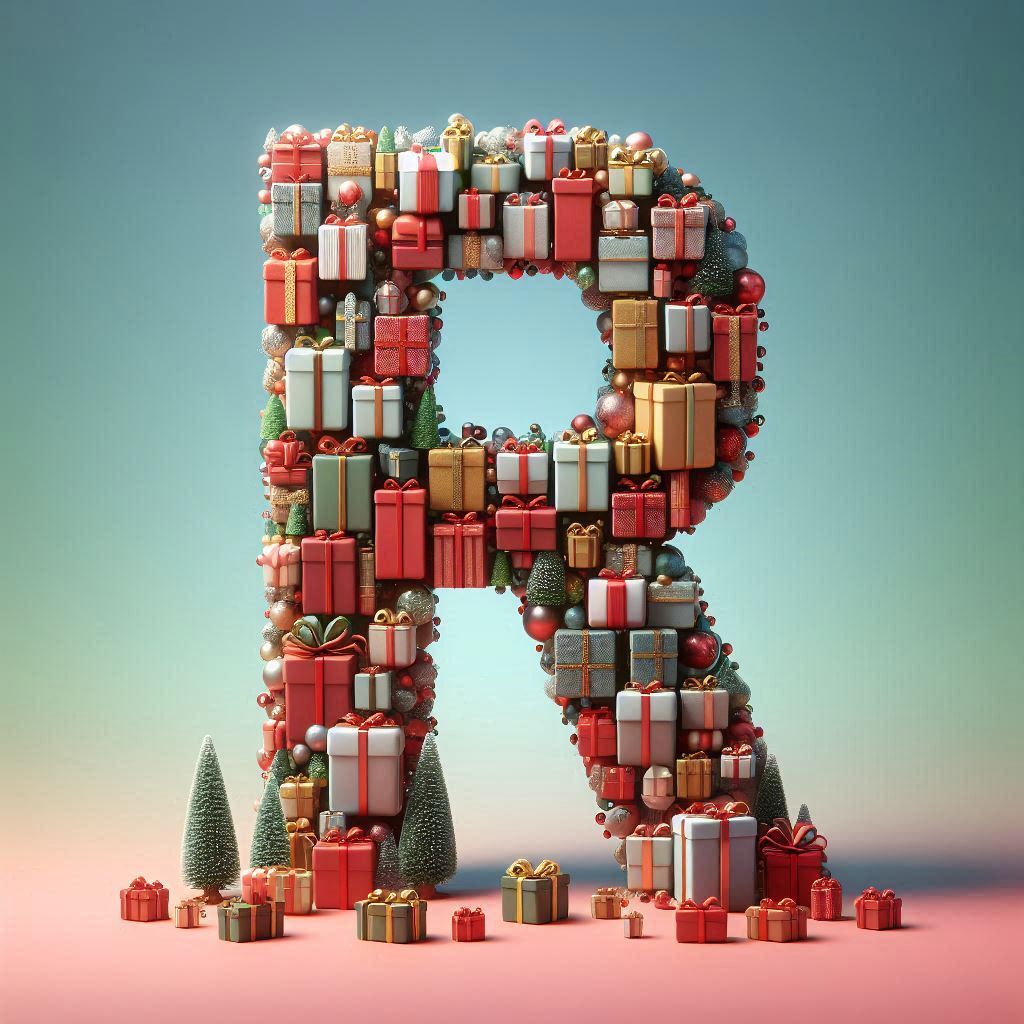 Christmas gifts 2 — litera R (wariant 2)