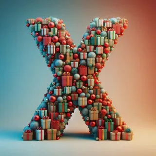 Christmas gifts 2 — litera X (wariant 2)