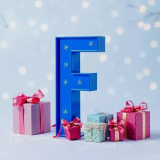 Christmas gifts — litera F