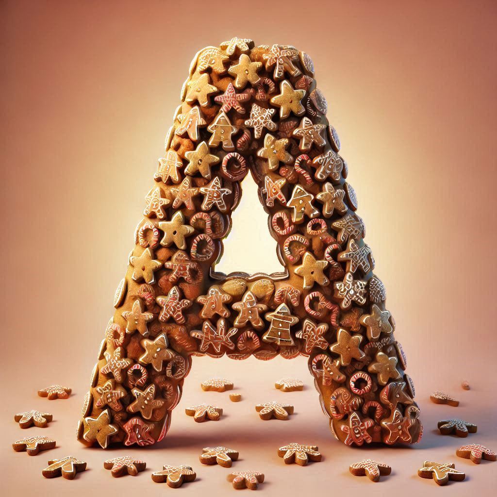 Christmas gingerbread — litera A