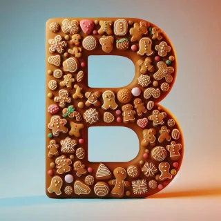 Christmas gingerbread — litera B