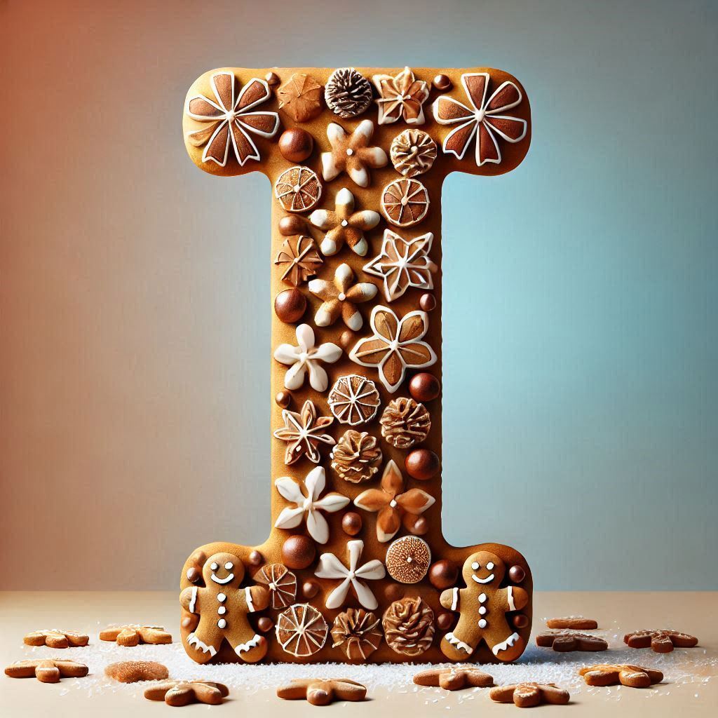 Christmas gingerbread — litera I