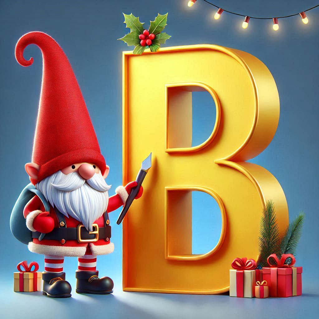 Christmas gnome — litera B