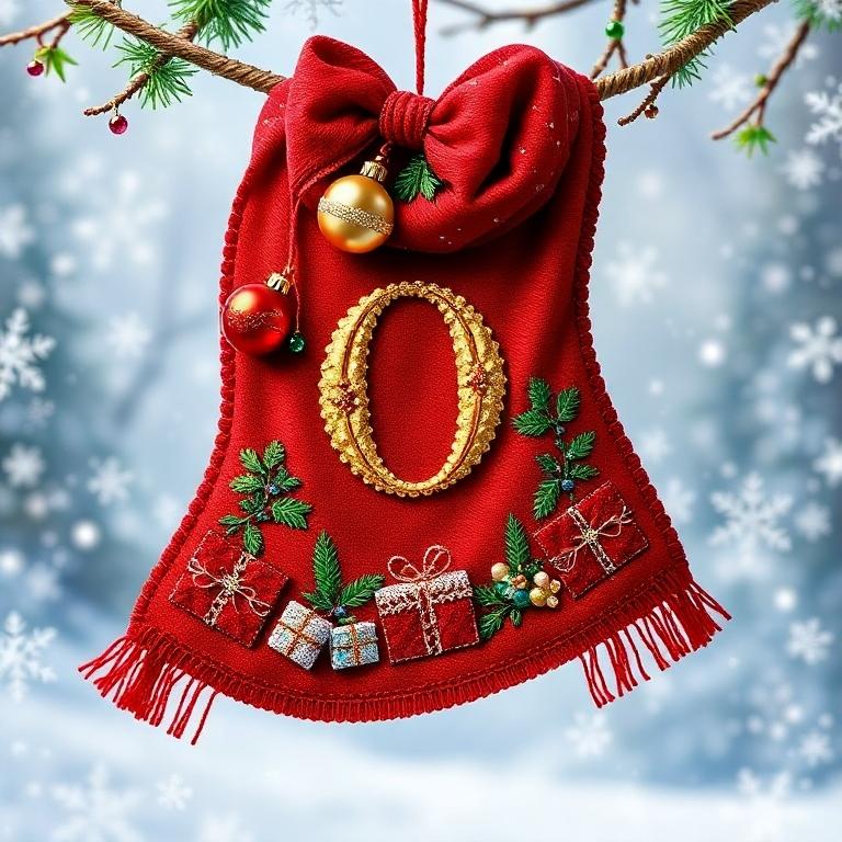 Christmas scarf — litera O