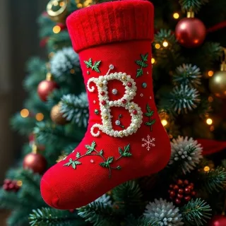 Christmas sock — litera B