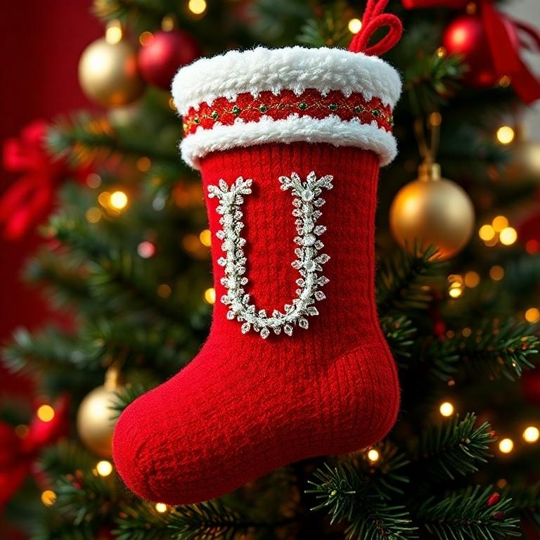 Christmas sock — litera U