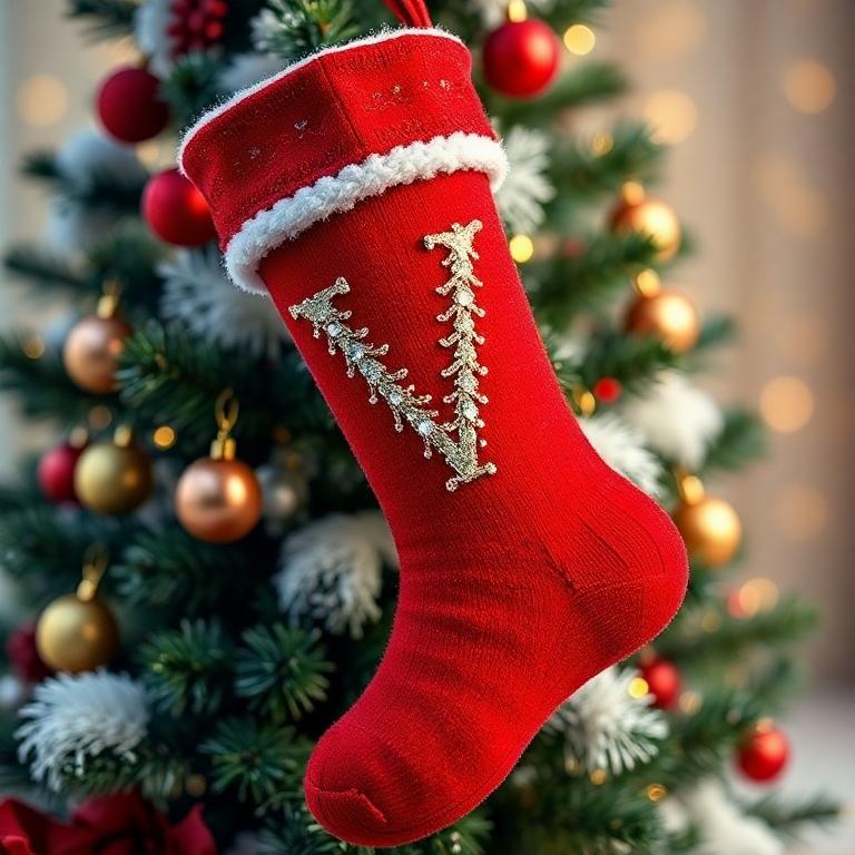 Christmas sock — litera V