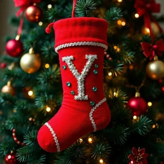 Christmas sock — litera Y