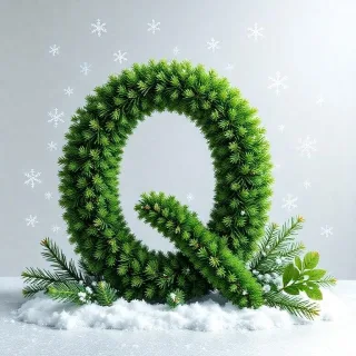 Christmas spruce 2 — litera Q