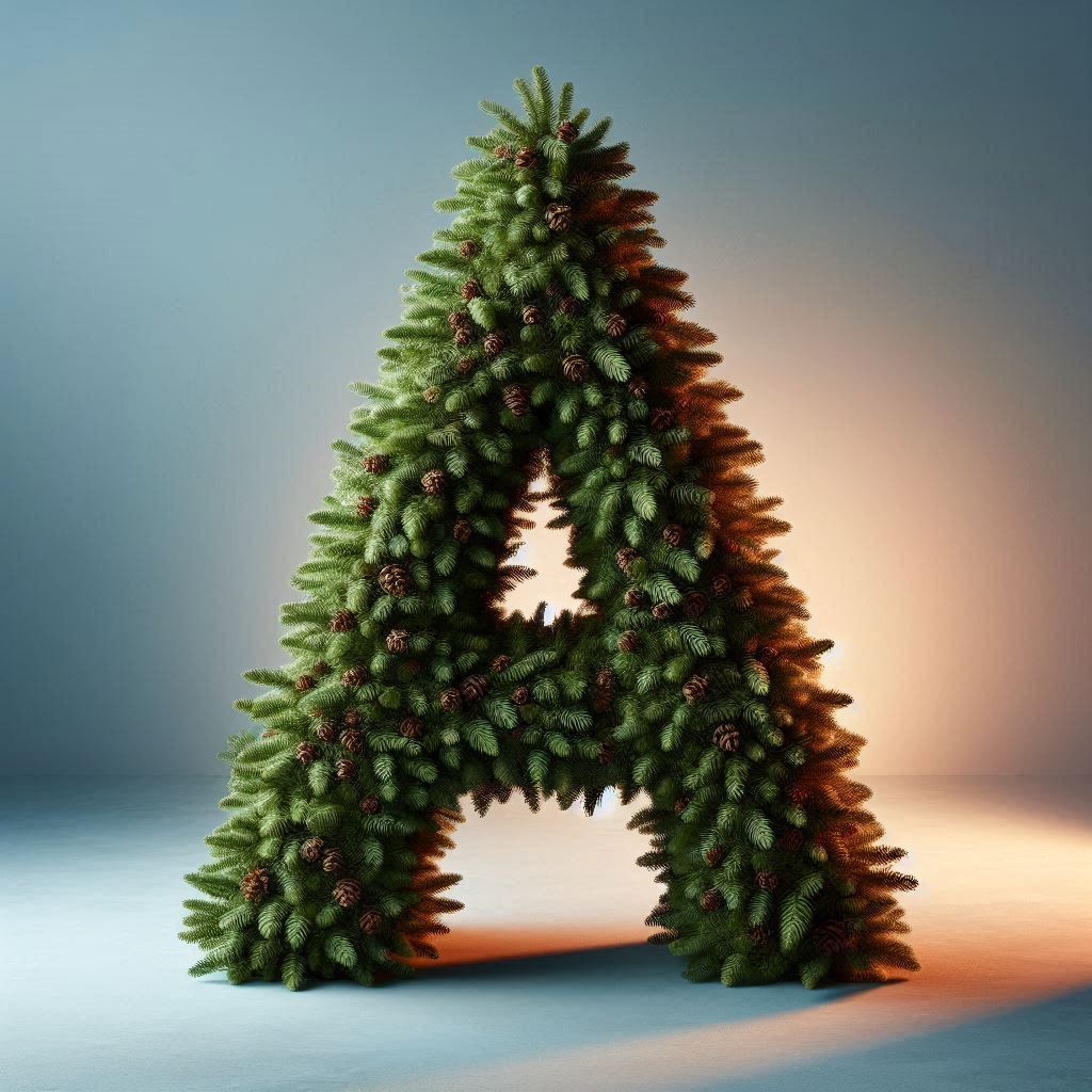 Christmas spruce — litera A (wariant 2)
