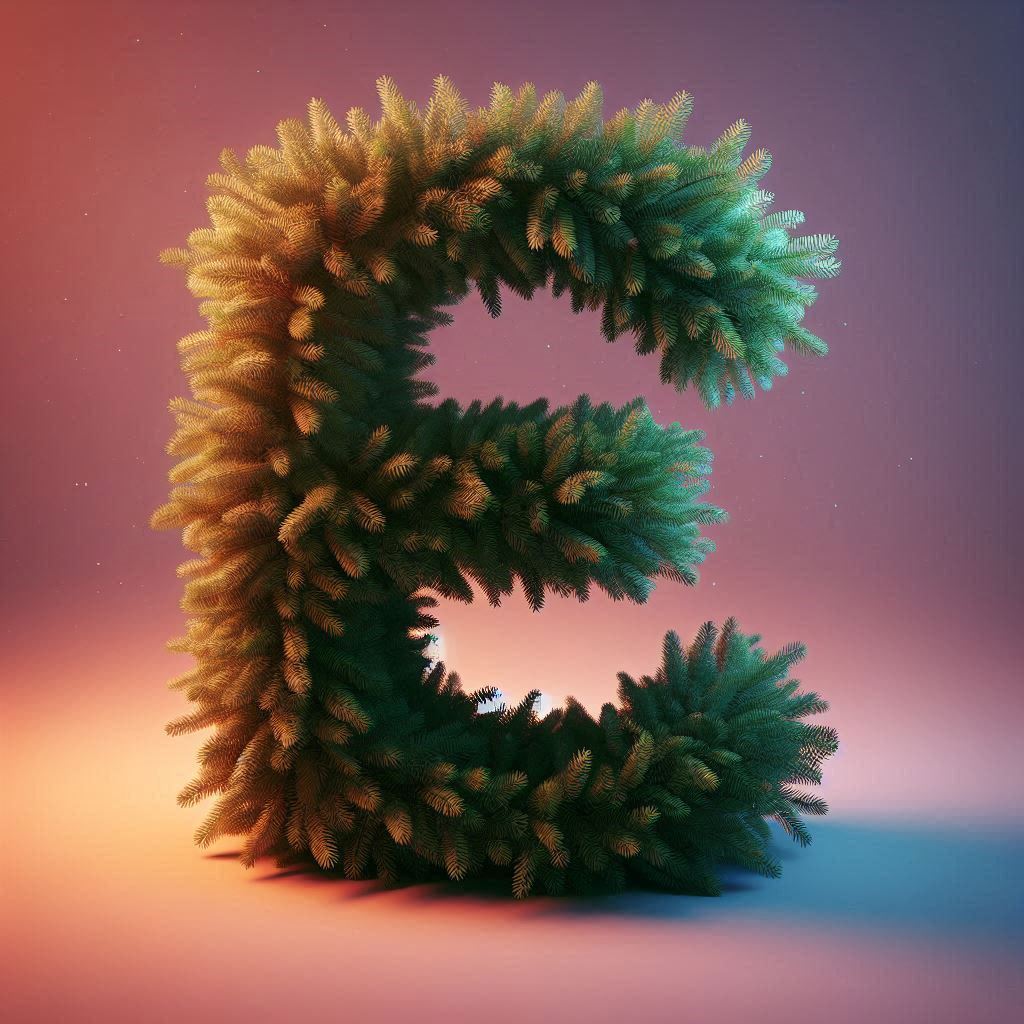 Christmas spruce — litera E