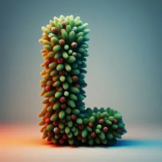 Christmas spruce — litera L (wariant 2)