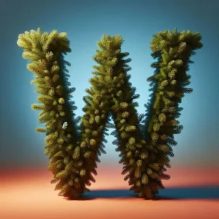 Christmas spruce — litera W