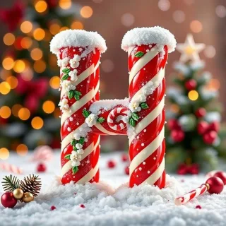 Christmas stick candy