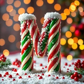 Christmas stick candy
