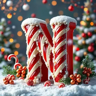 Christmas stick candy