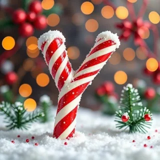 Christmas stick candy