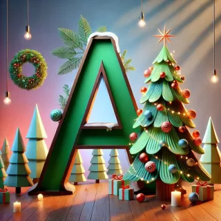 Christmas tree 3 — litera A (wariant 2)