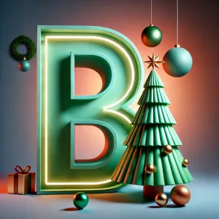 Christmas tree 3 — litera B (wariant 2)