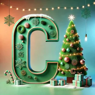 Christmas tree 3 — litera C (wariant 2)
