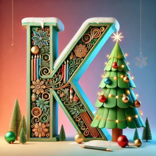 Christmas tree 3 — litera K (wariant 2)