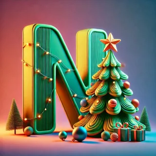 Christmas tree 3 — litera N (wariant 2)