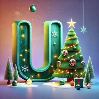 Christmas tree 3 — litera U (wariant 2)