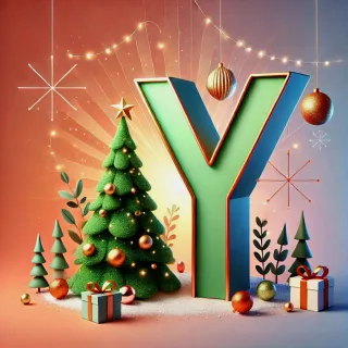Christmas tree 3 — litera Y (wariant 2)