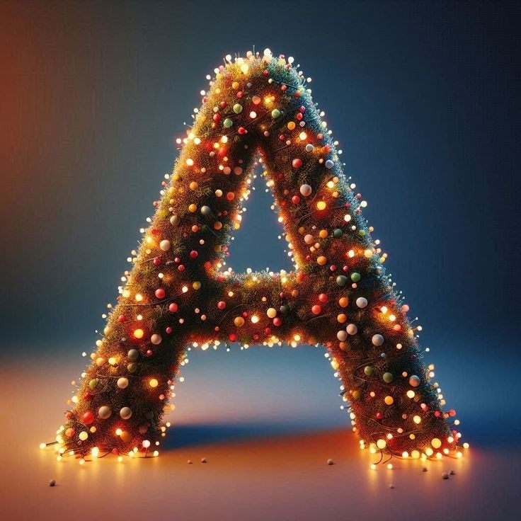 Christmas tree lights — litera A