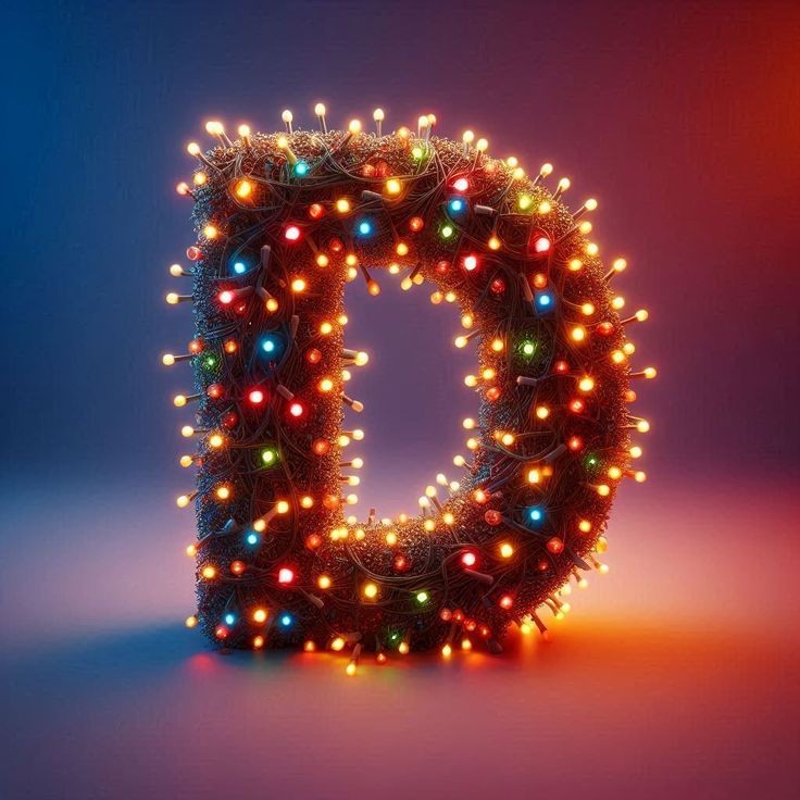Christmas tree lights — litera D