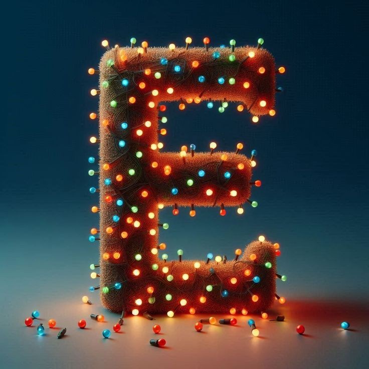 Christmas tree lights — litera E