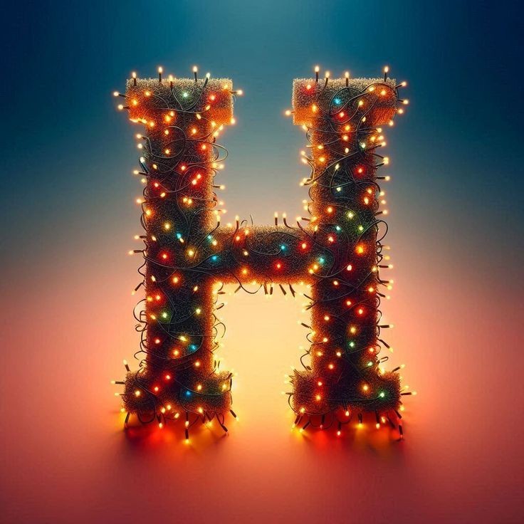 Christmas tree lights — litera H