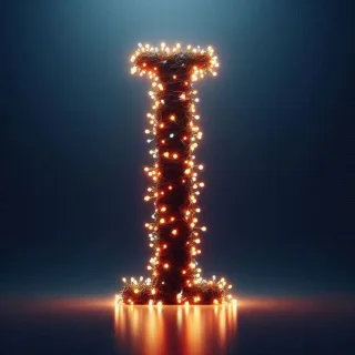 Christmas tree lights — litera I