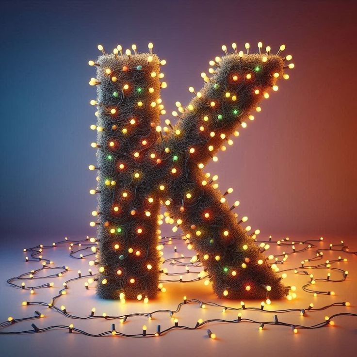 Christmas tree lights — litera K