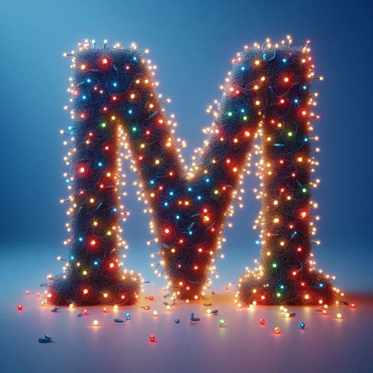 Christmas tree lights — litera M