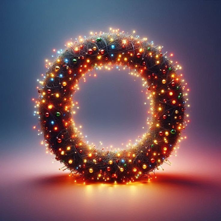 Christmas tree lights — litera O