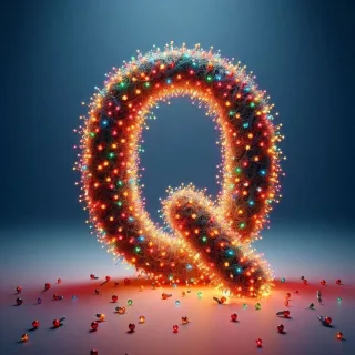 Christmas tree lights — litera Q